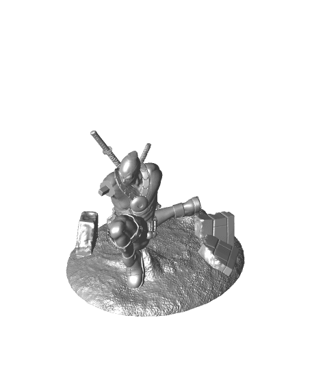 Deadpool Statue 3d model