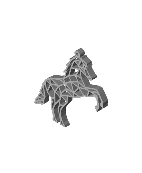 Geometric keychain - Horse.stl 3d model