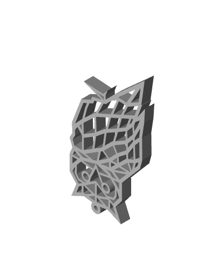 Geometric keychain - Owl.stl 3d model