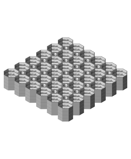 6x6 Multiboard Corner Tile x4 Stack 3d model