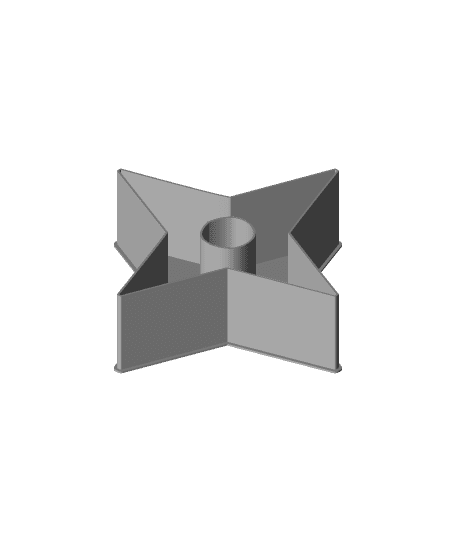 Shuriken 0040, nestable box (v2) 3d model