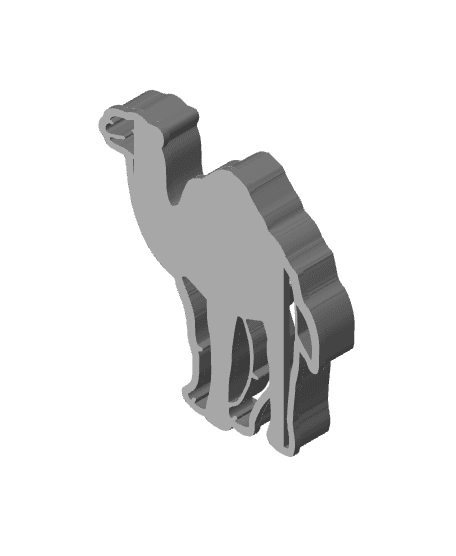 Camel Cookie Cutter, Biscuit Cutter 3d model