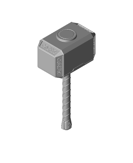 Thor Mjolnir Hammer Basic Printable Model 3d model