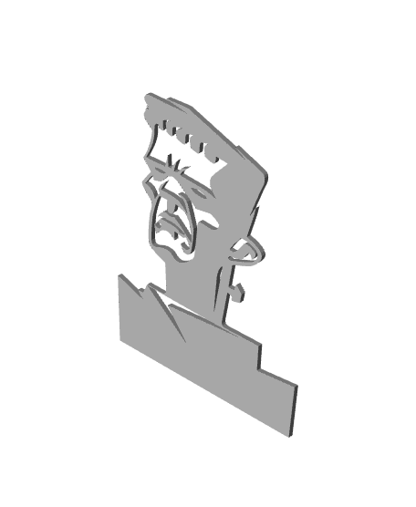 modern frankenstein wall art monser wall decor halloween decoration 3d model