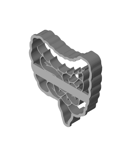 Bowel Model Cookie Cutter, Biscuit Cutter 3d model