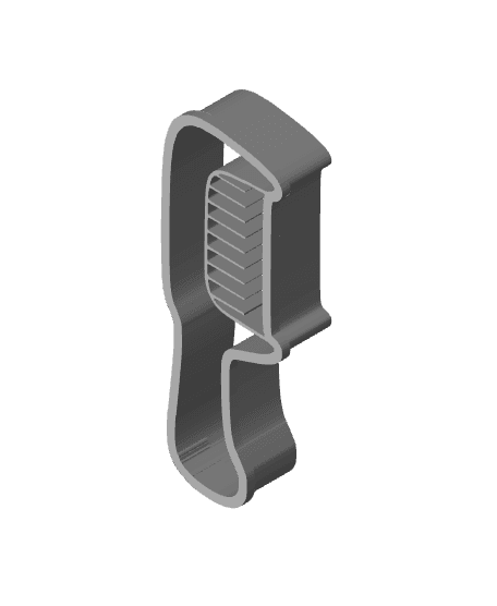 Comb Cookie Cutter, Biscuit Cutter 3d model