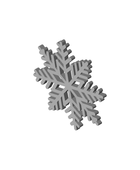 Snowflake Coaster 3d model