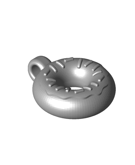 Donut Keychain 3d model
