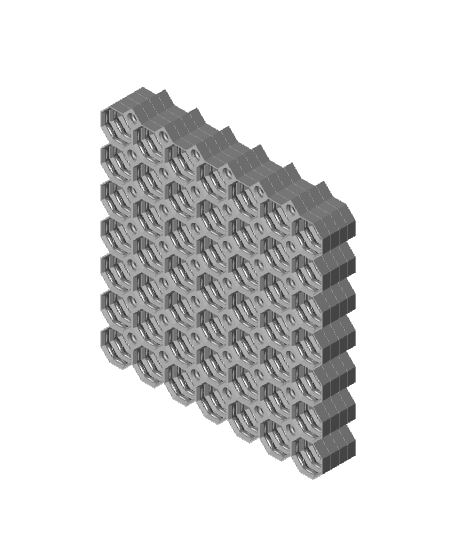 7x7 Multiboard Side Tile x4 Stack 3d model