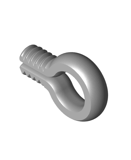 EZPZ Keychain Loop // 8mm Ring 3d model