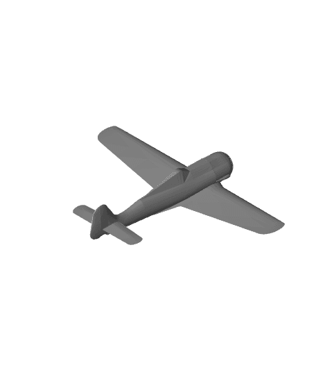 German World War II fighter aircraft plane 3d model