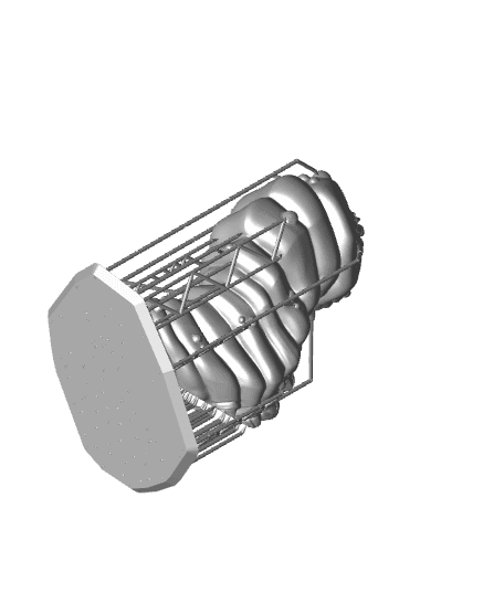 Leech 02 (50mm Base) 3d model