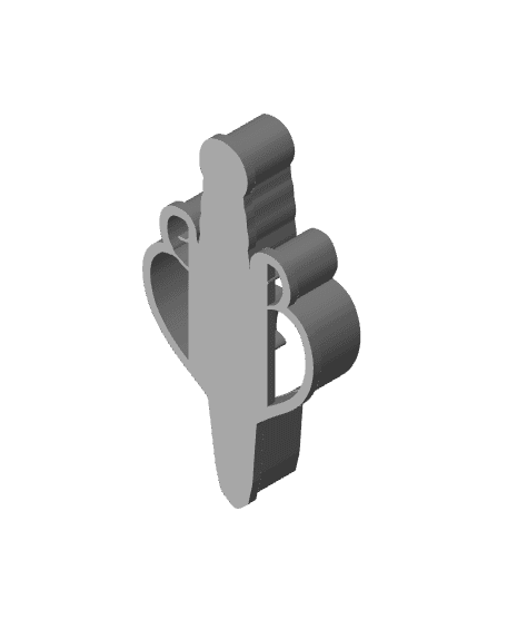 Heart Cookie Cutter, Biscuit Cutter 3d model