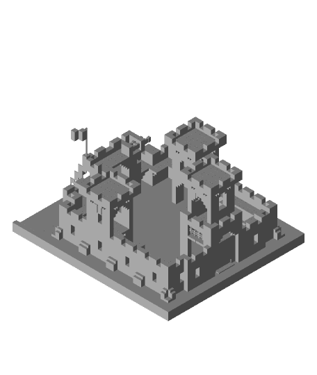 Minecraft 375 Castle 3d model