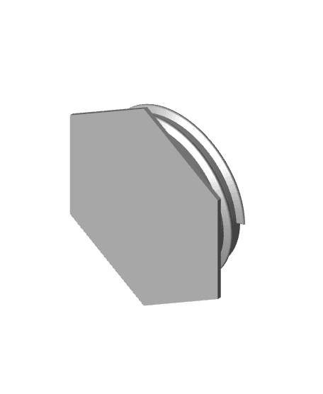(REMIX ME) Hexagon Lid for Desk Grommet System 3d model