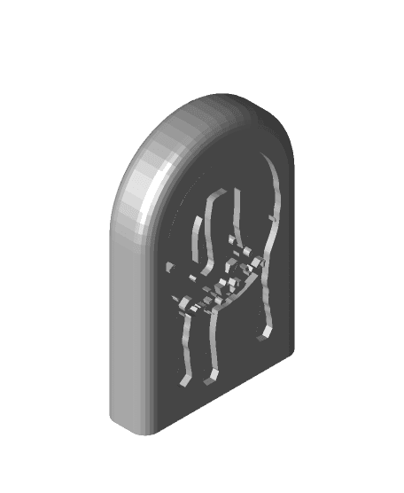 Ghoulishly Great: Multi-Color Halloween Headstone Fridge Magnets O 3d model