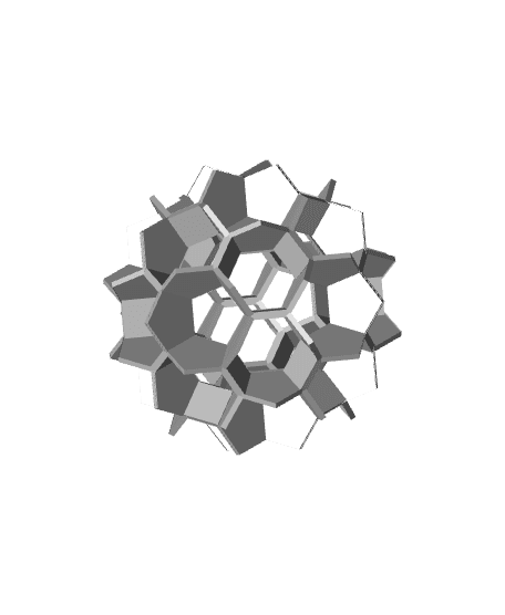 HOLDEN TRUNCATED ICOSAHEDRAL NOLID 1 3d model
