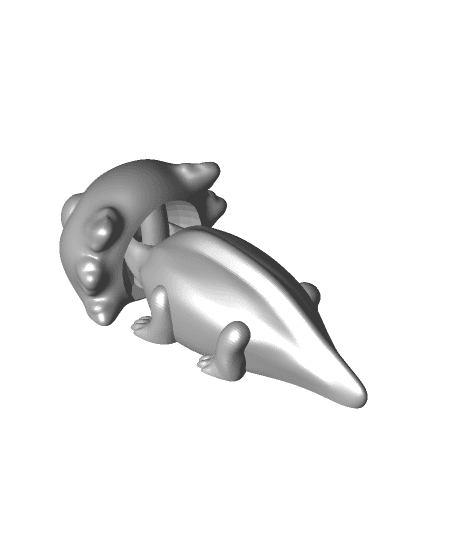 Axolotl Chibi 3d model