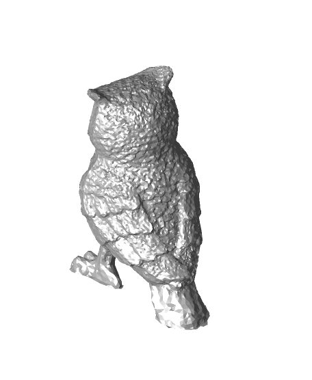 Bird Figurine - Owl 3d model