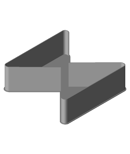Black bowtie, nestable box (v1) 3d model