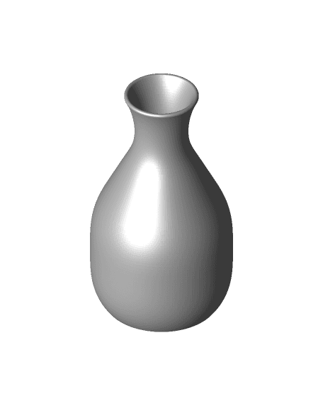 Saki Style Vase 3d model