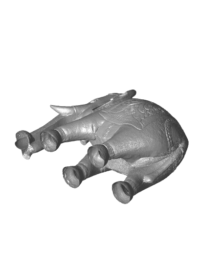 Indian elephant sculpture 3d model