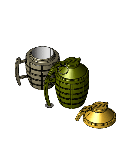 Can Grenade | 12oz Can cup 3d model