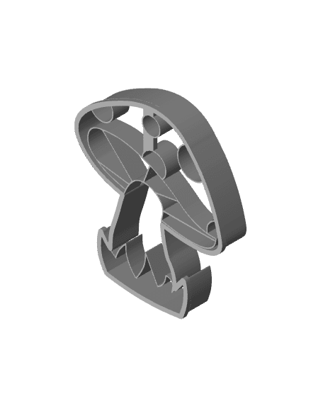 Mushroom Cookie Cutter, Biscuit Cutter 3d model