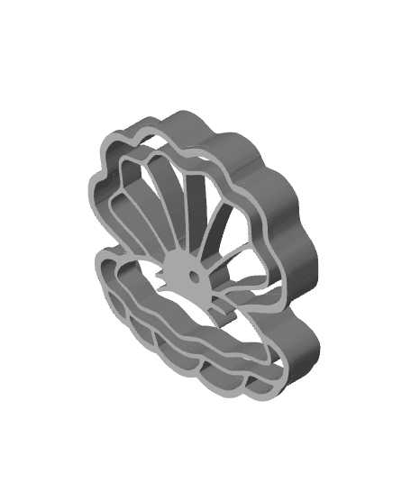 Pearl Oyster Cookie Cutter, Biscuit Cutter 3d model