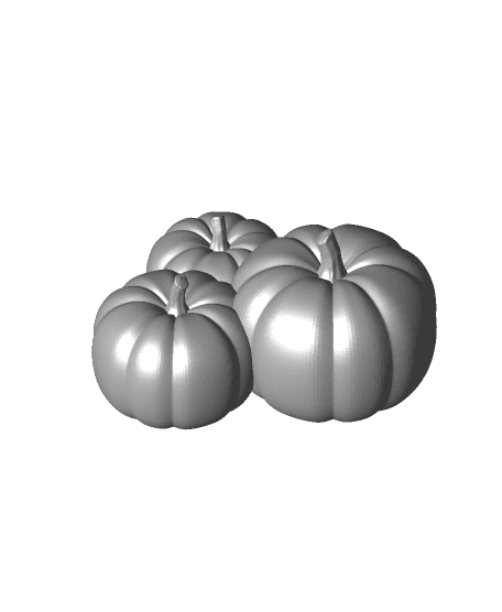 Group of Pumpkins 3d model