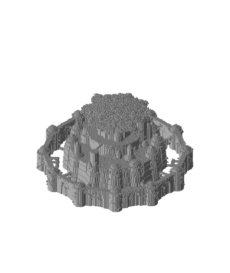Minecraft Laputa Castle in the Sky 3d model