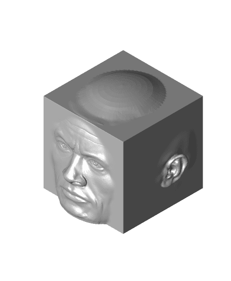 The Rock Calibration Cube 3d model
