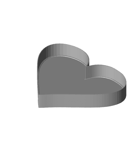 Light Weight Gift Box - Heart Shaped for Mother's Day - Support Free 3d model