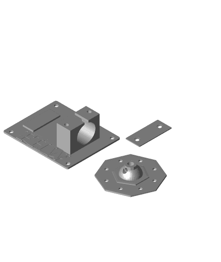 FHW: Base plate for rotary sign update 3d model