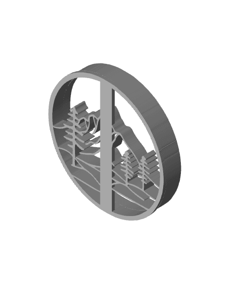 Mountain Cookie Cutter, Biscuit Cutter 3d model