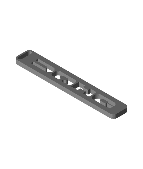 DOHC | Dual Overhead Cam Keychain 3d model