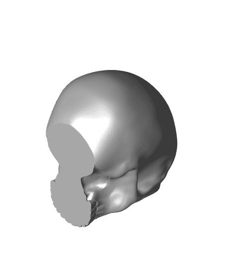 Skull Tealight - Sculpture - No Supports! 3d model