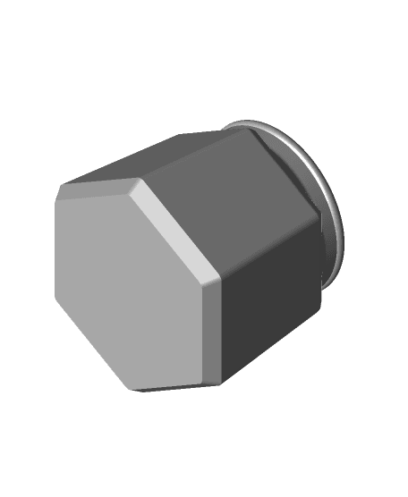 Hexagonal Jar 3d model