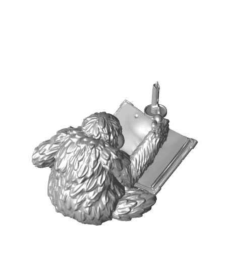 Book Keeper - NPC Libarian - PRESUPPORTED - Illustrated and Stats - 32mm scale  3d model