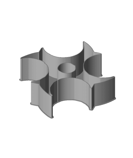 Shuriken 0039, nestable box (v2) 3d model