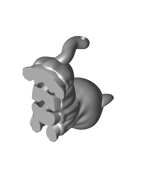 Halloween Flexi Cat 3d model