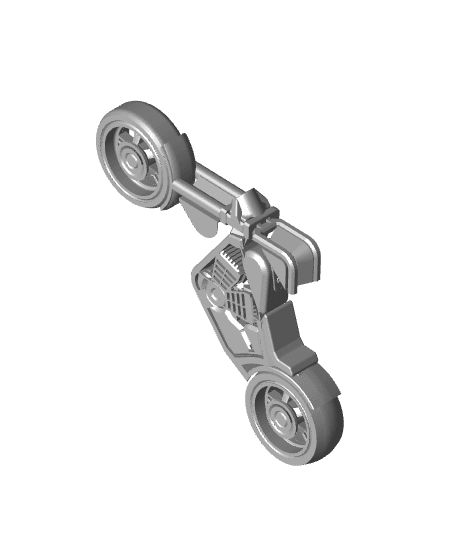 PRINT-IN-PLACE CHOPPER MOTORCYCLE 3d model