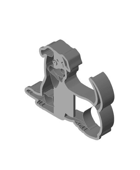 Dog Cookie Cutter, Biscuit Cutter 3d model