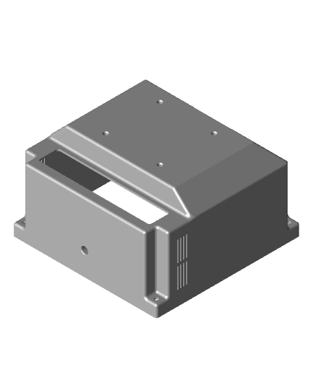 CRT Style Raspberry Pi Enclosure (portable) — Pi Terminal 3d model