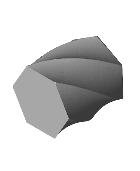Hexagon Q-Tip Holder 3d model