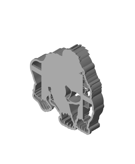 Gorilla Cookie Cutter, Biscuit Cutter 3d model