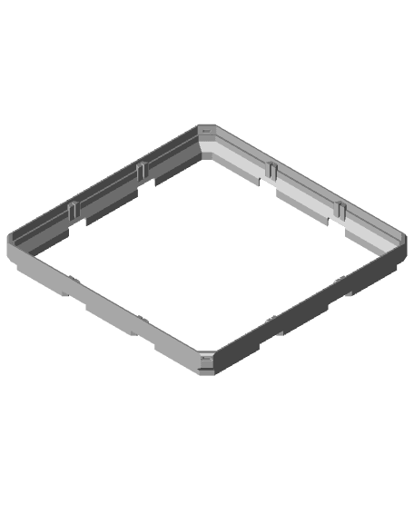 3x3 - Multigrid Panel Lid Rim 3d model