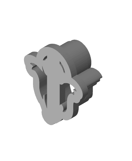 Halloween Ghost 01 Clay Cutter for Polymer Clay | Digital STL File | Clay Tools  3d model