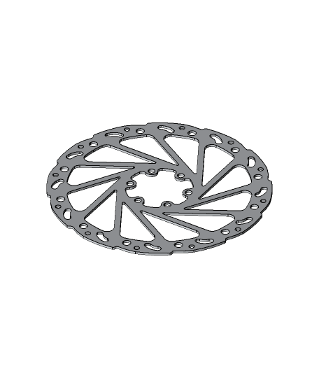 Bicycle brake disc (Disco de freno de bicicleta) 3d model