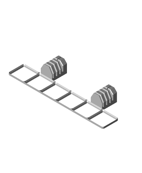 AMS Buildplate Holder 1x6 and 2x6 Gridfinity  3d model